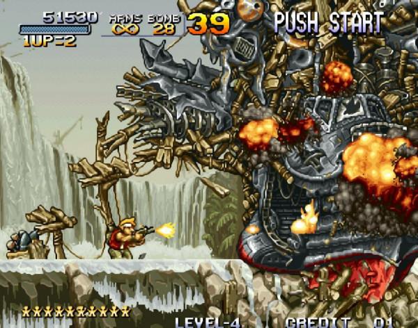 《合金彈頭》腦袋一熱將坦克扔了出去,爆炸威力卻超乎想象 《合金彈頭》腦袋一熱將坦克扔了出去,爆炸威力卻超乎想象