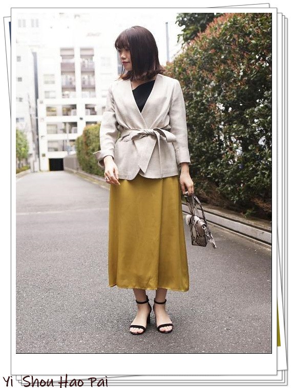 中秋季節穿米色西裝！對於30-40歲的女人來說氣質會很好