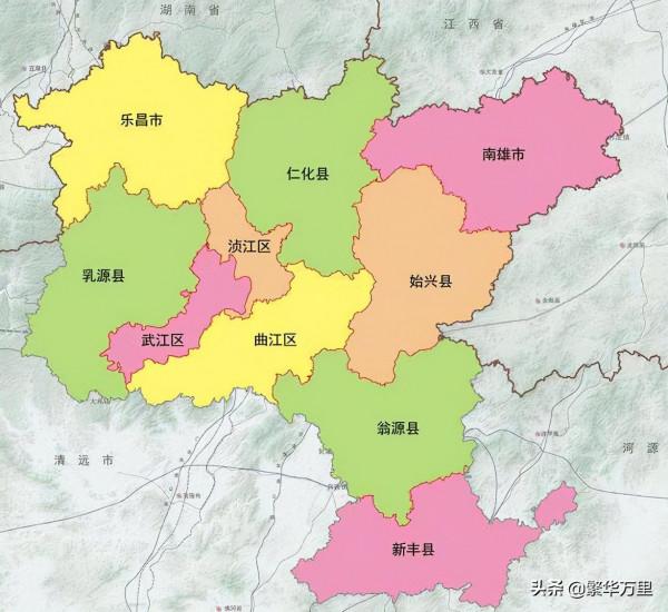 廣東省的區劃調整，21個地級市之一，韶關市為何有10個區縣？