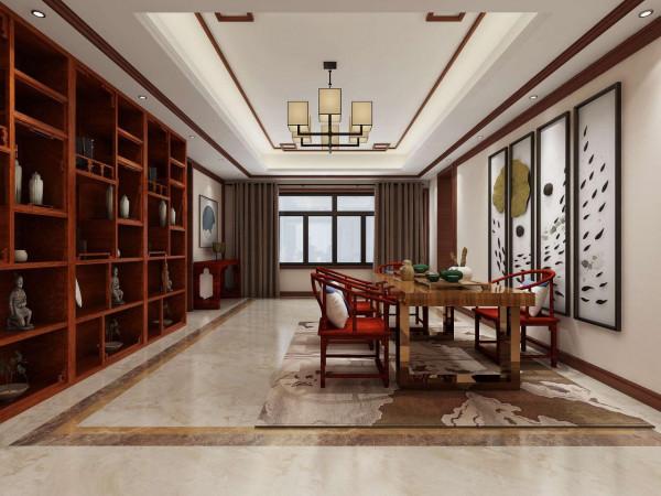 難怪中式風越來越流行，215㎡中式紅木別墅，處處都藏著高階感