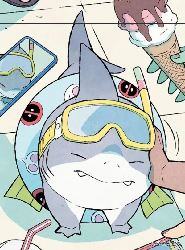 這是鯊魚?漫威的鯊鯊Jeff的一個“魚”作品,也太萌了吧 這是鯊魚?漫威的鯊鯊Jeff的一個“魚”作品,也太萌了吧