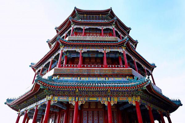 北京金光穿洞奇觀，只有冬天才能看到，就在這個皇家園林內