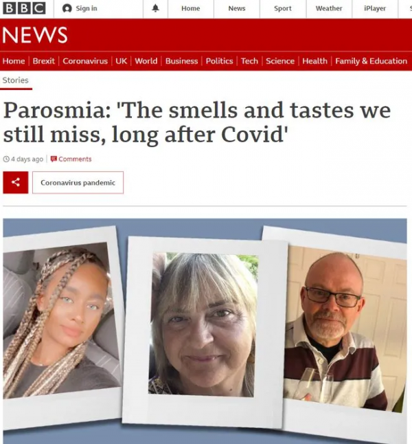 嗅覺混亂、味覺失靈，新冠感染者康復後，仍飽受這些後遺症的折磨