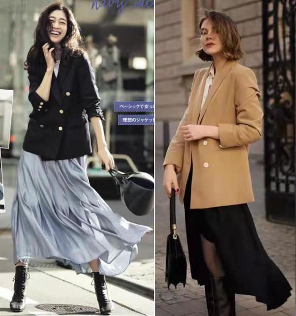 秋冬還不會穿半裙？溫柔浪漫的氣質型半裙穿搭，高階感拉滿