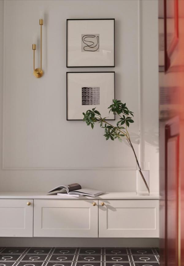 130㎡混搭風三居室，高顏值石膏線強勢入鏡，“看”為觀止