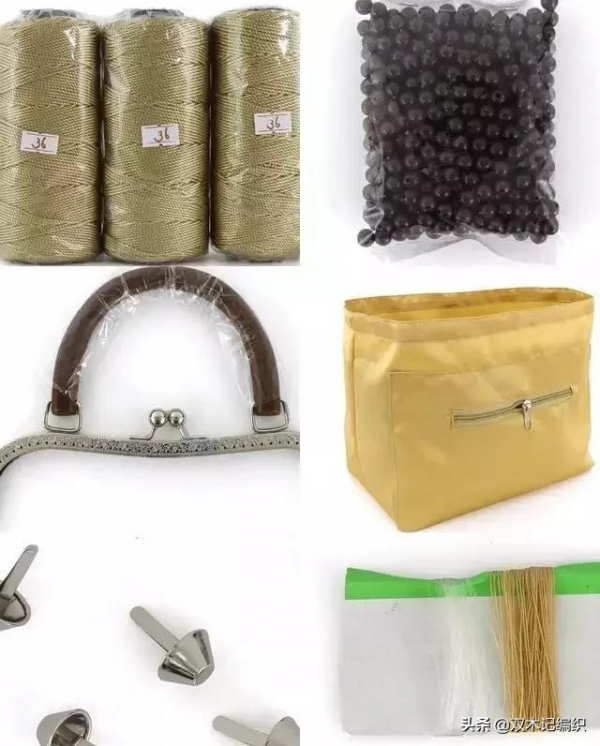 漂亮的手工包，外面一邊買不到，自己在家就能鉤