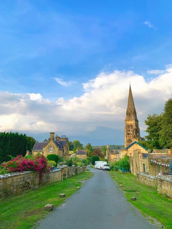 去古老的小鎮，下午的時候出發，在天黑之前到達