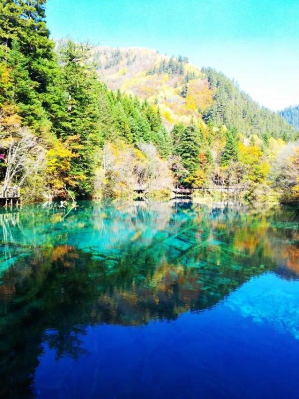 地震前的九寨溝 地震前的九寨溝