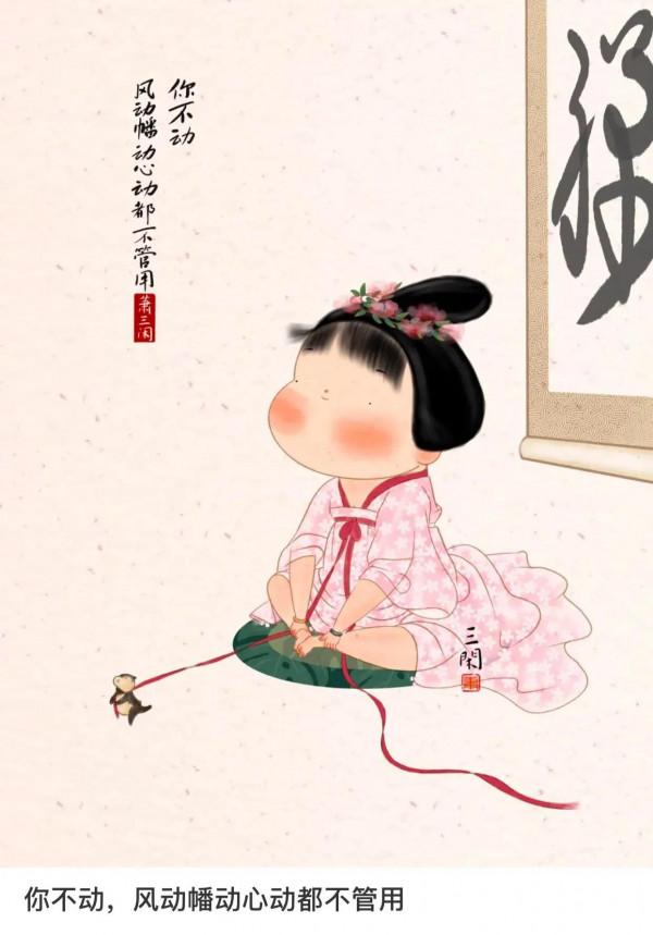 特別喜慶祥和的畫，胖乎乎的樣子，可愛又治癒，為生活增添了美好