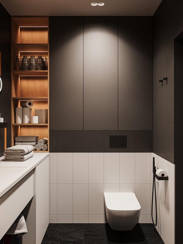 色彩的凝聚力！2間55平時尚小戶型裝修設計