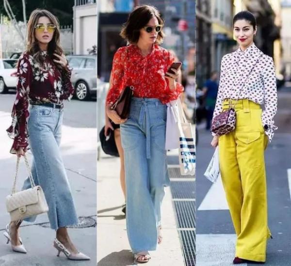 爛大街的闊腿褲咋穿更好看？上半身配這3款上衣，秋季出街美爆了