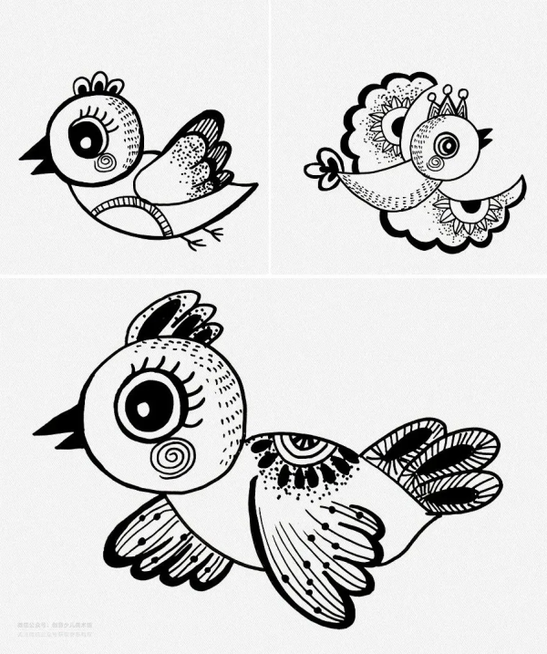 兒童畫教程｜秋季趣味線描課程《熱鬧的森林》