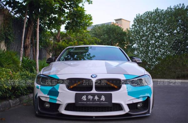 氣動姿態只是開始 定製拉花讓這輛寶馬3系回頭率百分百