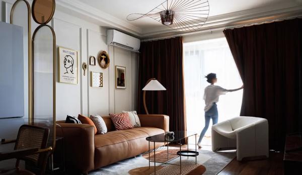 80㎡濃郁復古風婚房，不動硬裝，以軟裝設計實現屋主心中所求