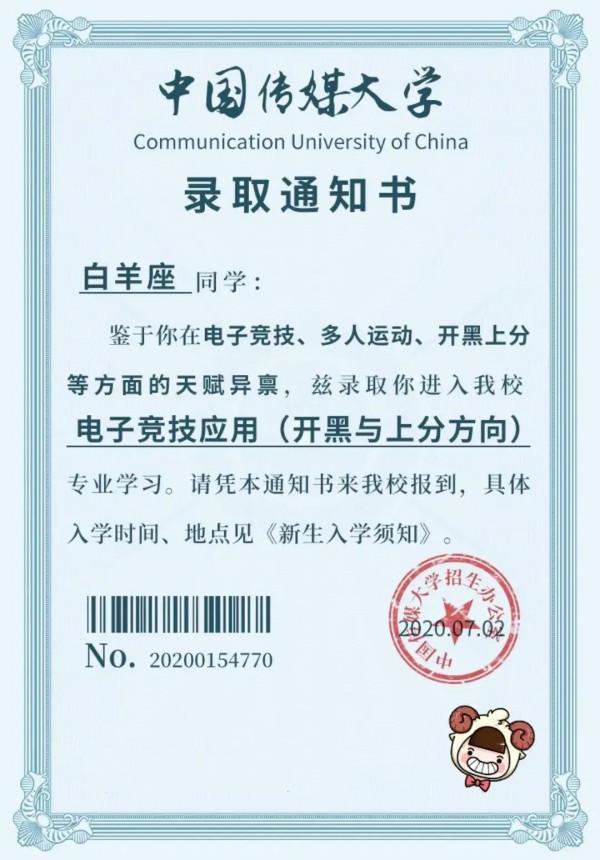 十二星座的錄取通知書，看看你都上什麼專業呢？