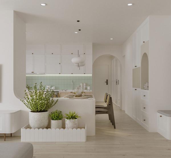 白色簡約家裝設計，乾淨利落的戶型