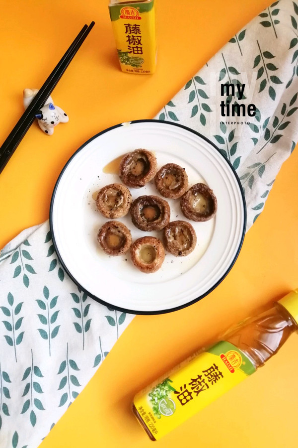 #清香麻爽秒入魂#椒麻煎烤口蘑