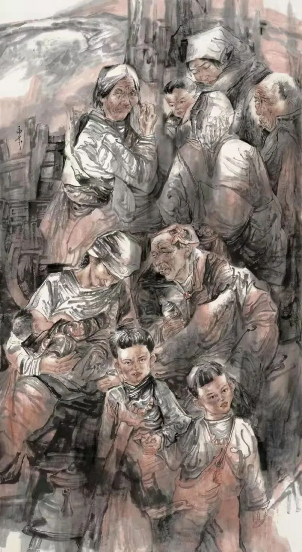 美女畫家王永芬，講解怎樣臨摹及創作寫意人物畫