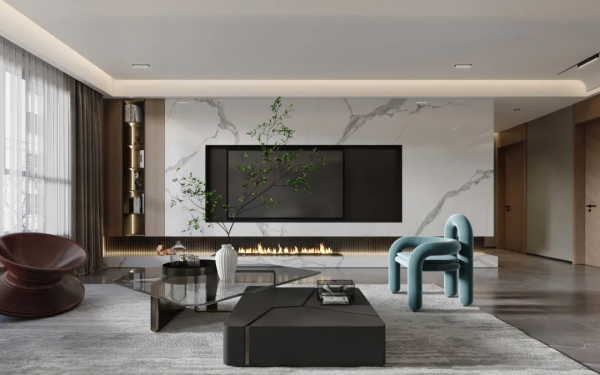 多功能電視背景牆，才是高定的新趨勢