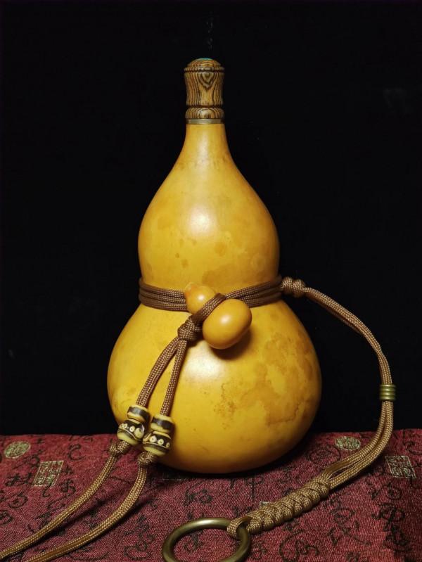 酒葫蘆作品賞析～花皮財包大肚臍