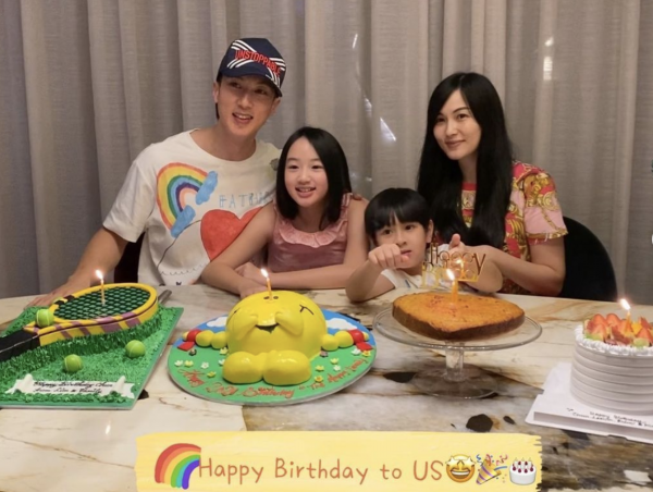 吳尊一家四口同慶生，捐獻1000套防護服，稱助人是最好的禮物