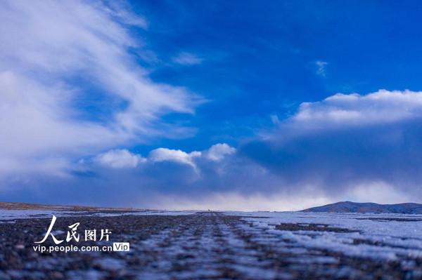 甘肅阿克塞：祁連山國家公園雪後景色美