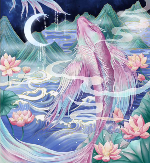 山海經之文鰩魚/長著翅膀的斑紋魚 山海經之文鰩魚/長著翅膀的斑紋魚