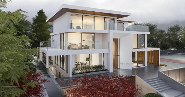 玻璃幕牆+幾何圖形，極簡主義現代別墅，極致的美