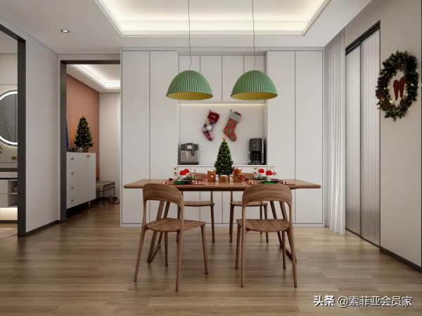 119㎡現代風精緻三房，客廳陽臺打通，太太太大氣了