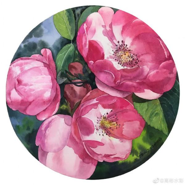 川美畢業的水彩大師，筆下繽紛的花卉、極致的風景靜物，張張迷人