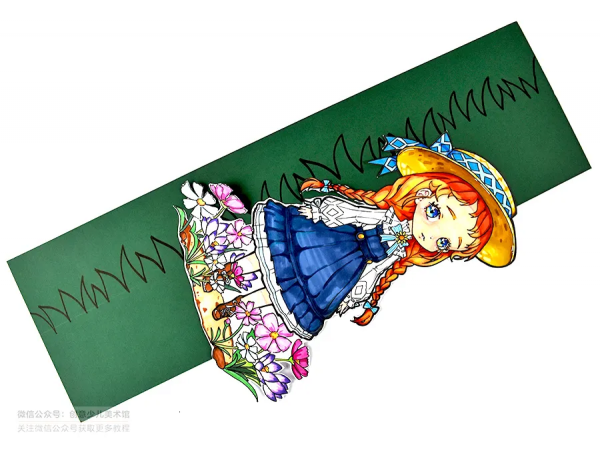 兒童畫教程｜不一樣的動漫課《立體的呈現之森系少女》