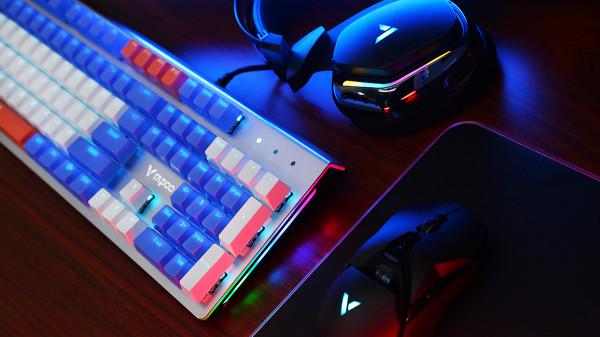 雷柏V530防水背光遊戲機械鍵盤簡評：多配色，好效能