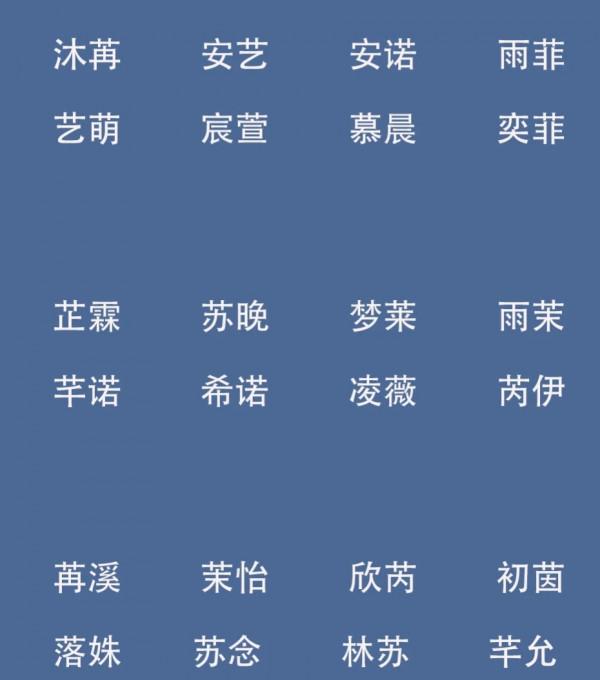 寶寶起名字：好聽洋氣，屬牛寶寶起名有水有草的名字