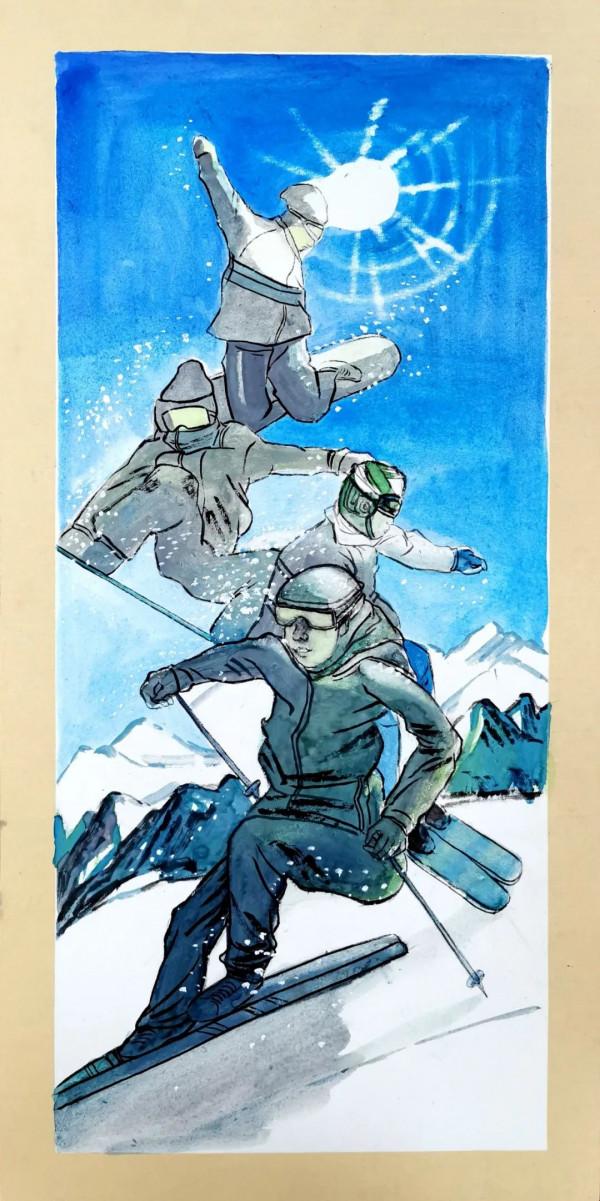 “我心中的奧運健兒”詩書畫作品（7）