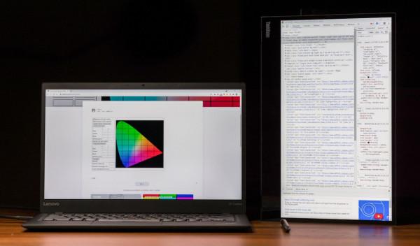 評測 | 這個便攜顯示器還能畫畫——ThinkVision M14t 評測