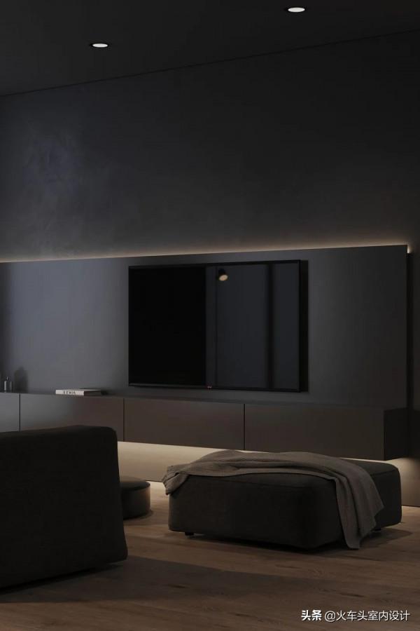 高階黑公寓設計，酷