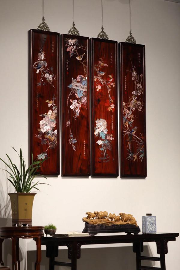 「春夏秋冬」四條屏
