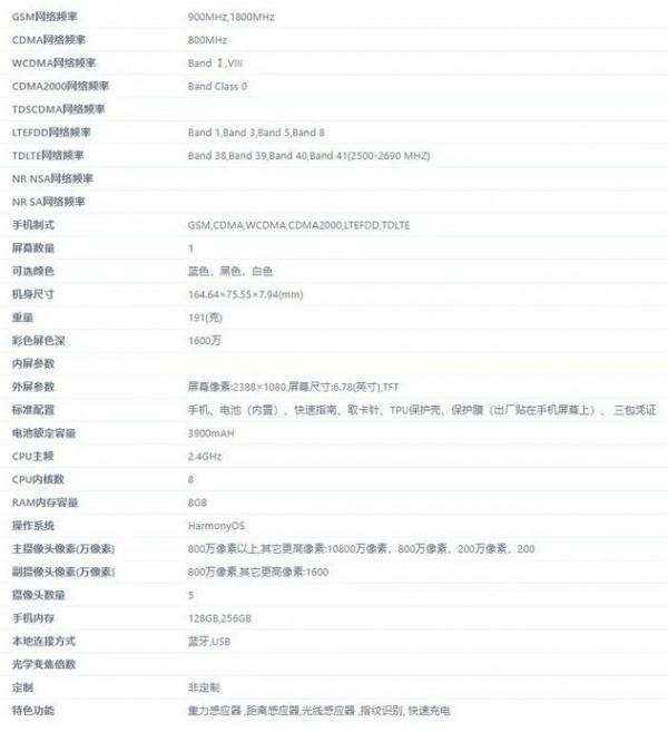 1億畫素主攝！華為神秘新機入網圖公佈 鴻蒙HarmonyOS加持