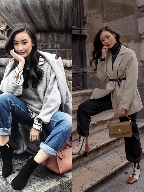 直筒褲+5雙鞋，等於小個子該有的冬季穿搭，專治個矮胯寬大腿粗