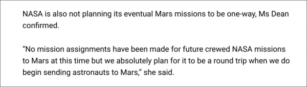 18歲美國女孩成為火星移民第一人？和地球永遠告別？闢謠澄清