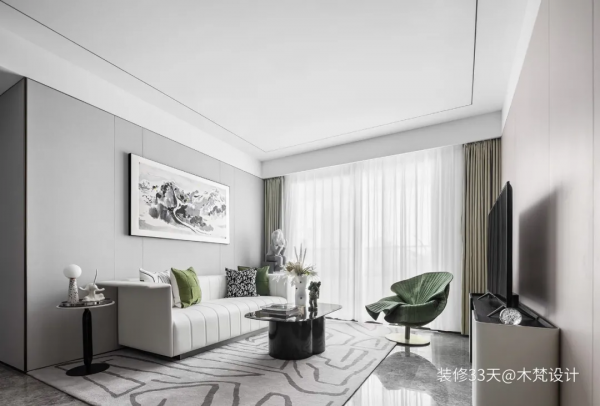 104平現代混搭軟裝改造三室