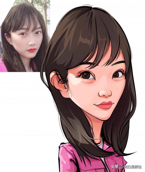 2021年畫的人物肖像漫畫作品精選