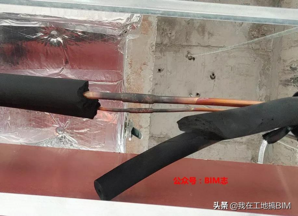 VRV冷媒管現場實拍及管線綜合中的處理