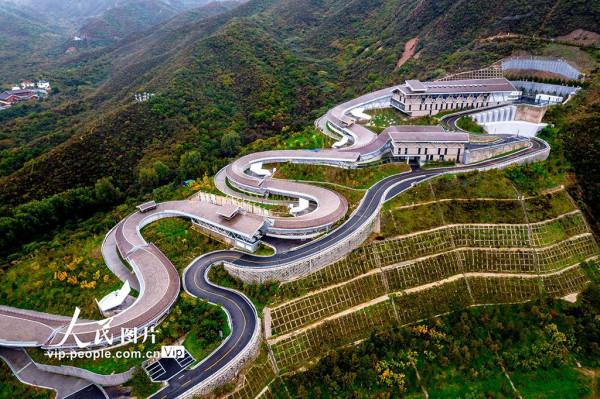 航拍2022北京冬奧會冬殘奧會國家雪車雪橇中心