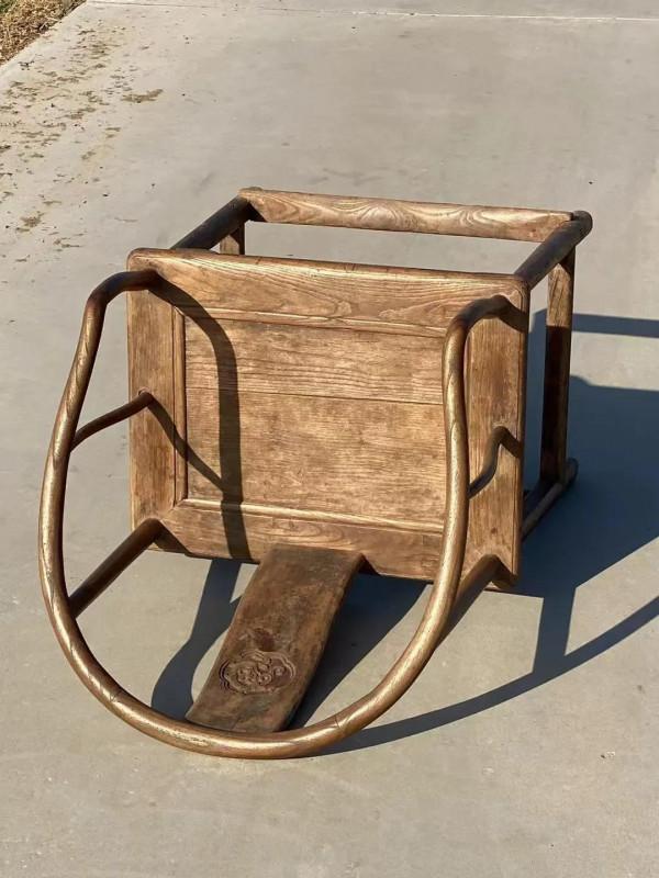 紅木雲石圓凳，楠木平切四出頭官帽椅，榆木官帽椅，桃椅