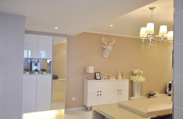 122㎡新房裝修，奶咖色牆面太治癒了，配色巧妙，讓我賞心悅目