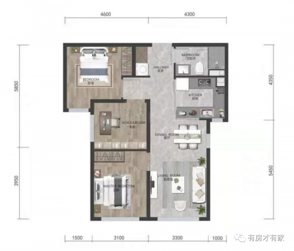 價格比周邊低不少的北五環地鐵盤 戶型已曝光 價格比周邊低不少的北五環地鐵盤 戶型已曝光