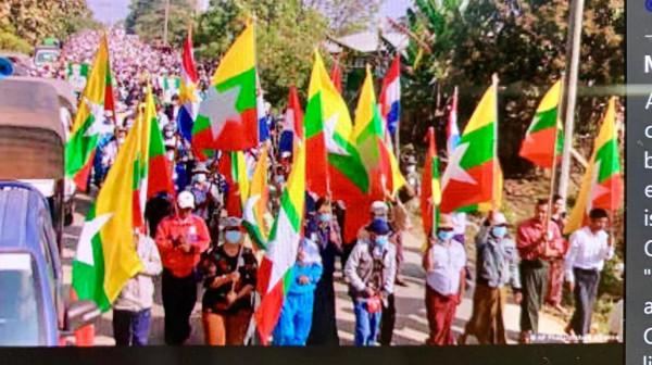 緬甸全國罷市，遊行示威遭槍擊和爆炸，昂山素季被判居家監禁