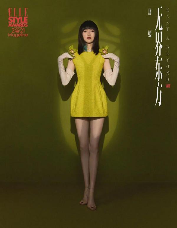 ELLE光影下的明星圖，楊冪驚豔，迪麗熱巴像臉譜，林允直接認不出