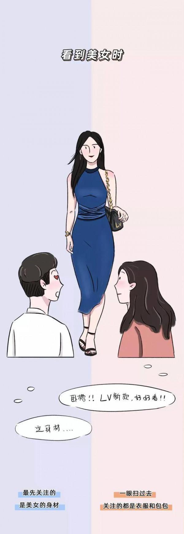 漫畫：男生的一天vs女生的一天，誰更讓人語塞